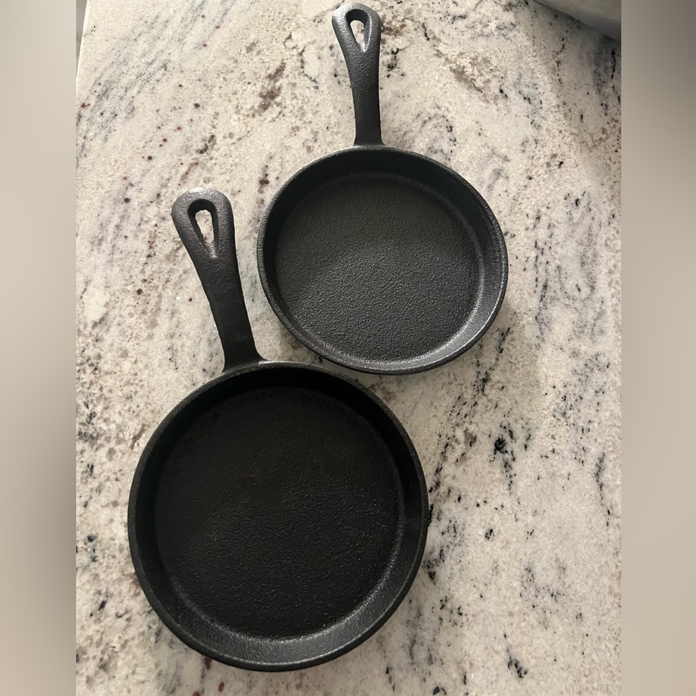 2 5” cast pans
